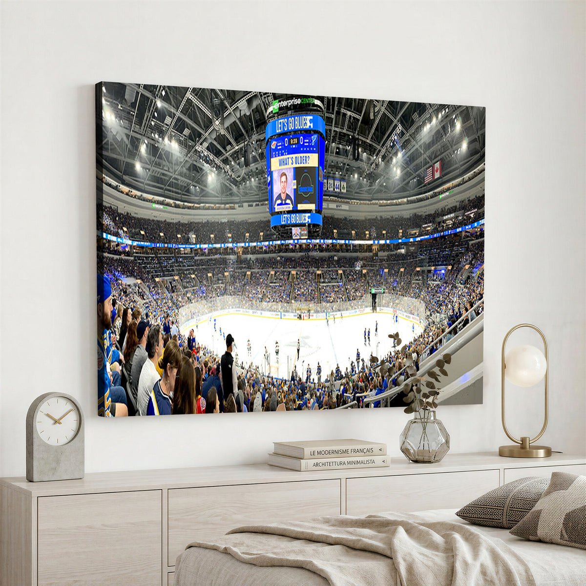 55708-MGV-CV-36X24 - Enterprise Center, Missouri St. Louis Blues Ice Hockey