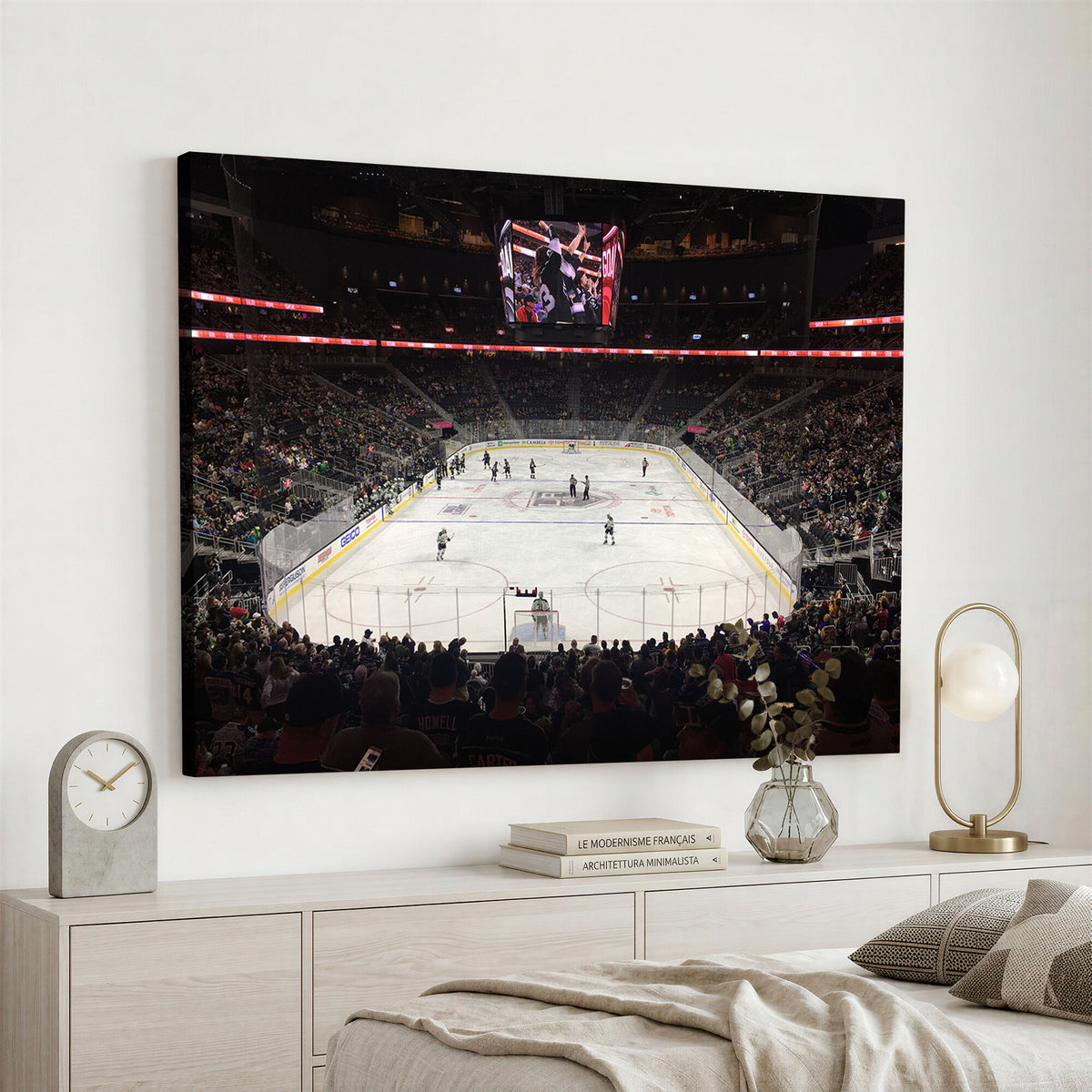 14802-MGV-CV-36X24 - T Mobile Arena Paradise Nevada Vegas Golden Knights Ice Hockey Stadium
