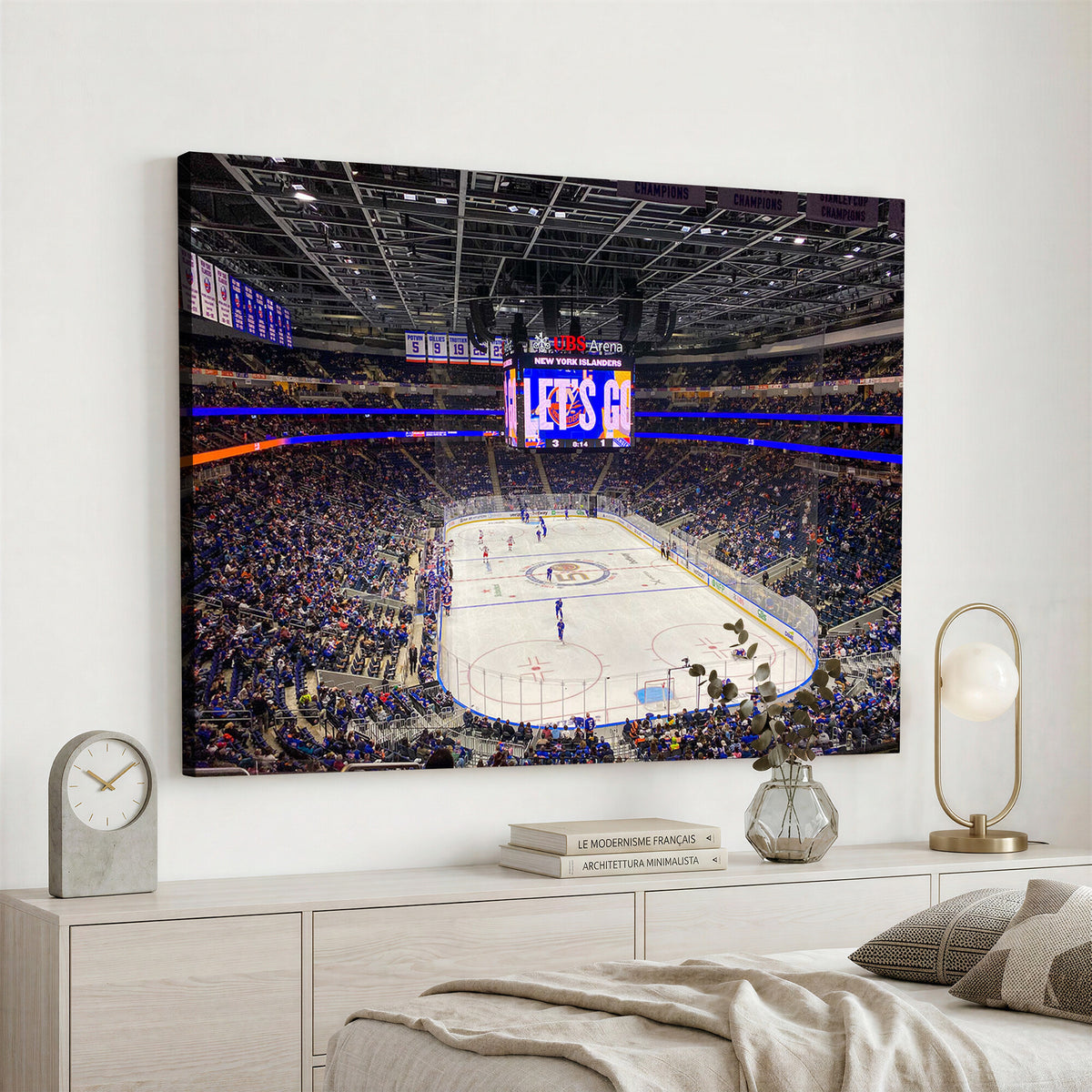 78692-MGV-CV-36X24 - UBS Arena Elmont New York Islanders Ice Hockey Wall Art, UBS Arena Elmont Wall Art Canvas Print