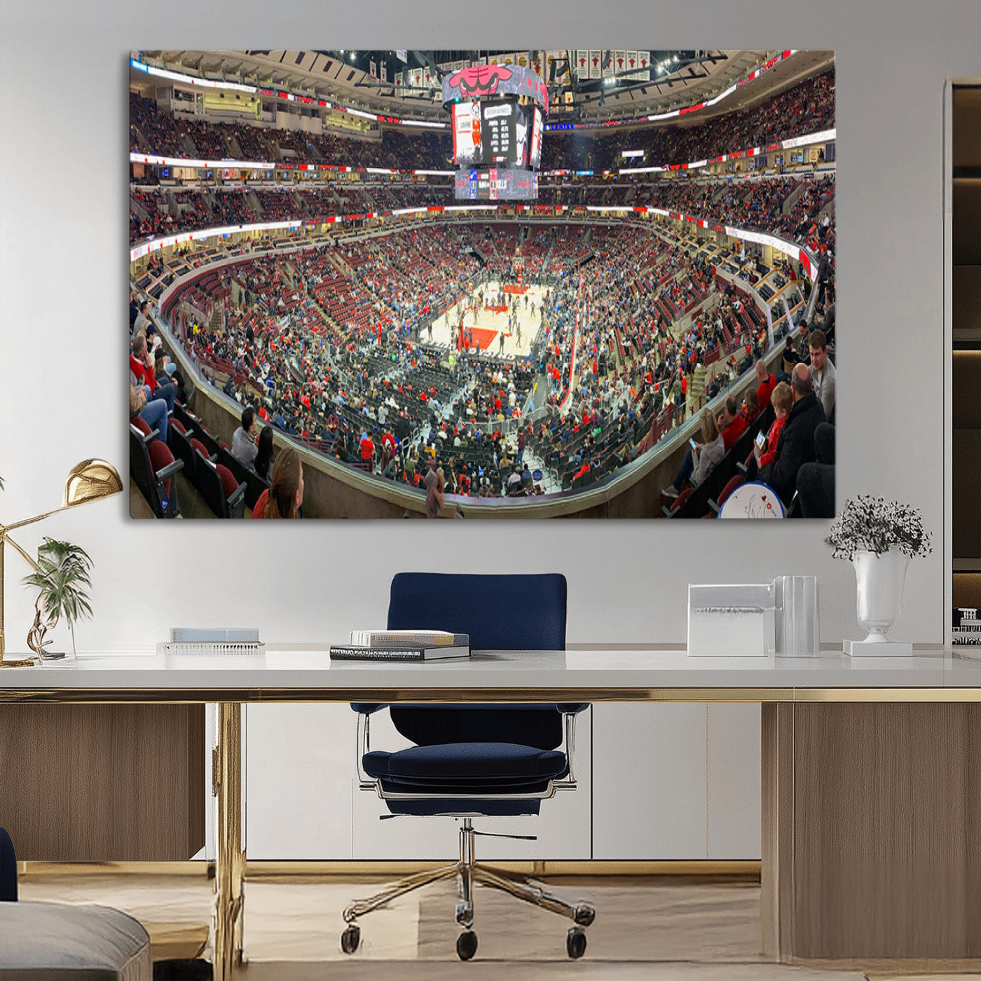 MGV-CV-36X24 - United Center Chicago Bulls Stadium Wall Art Canvas Print