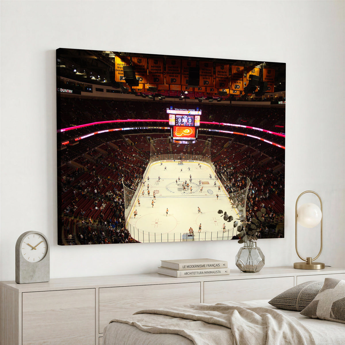 98213-MGV-CV-36X24 - Wachovia Center Prior to Flyers Game Ice Hockey Stadium
