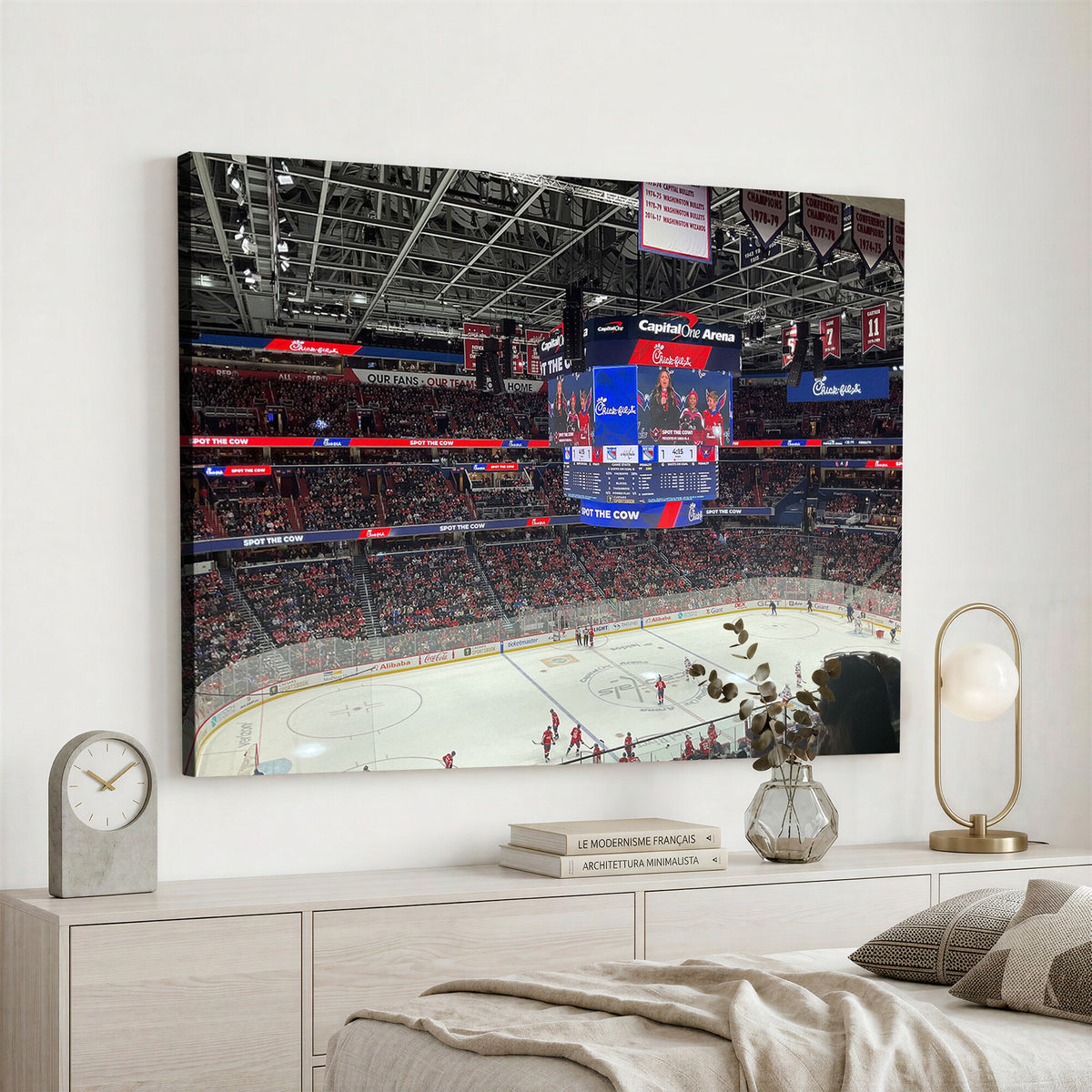 71287-MGV-CV-36X24 - Washington Capitals New York Rangers Ice Hockey Game Stadium