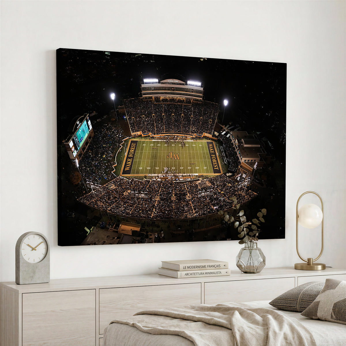 20605-MGV-CV-36X24 - Wake Forest University Demon Deacons Canvas Print, Football Team Wall Art