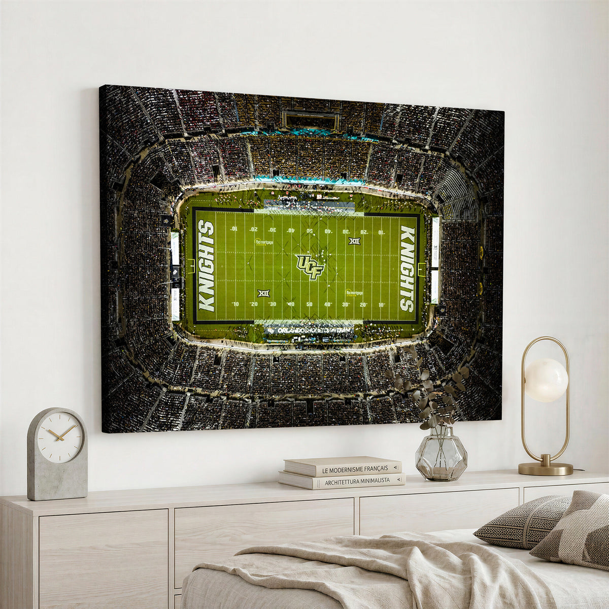 58050-MGV-CV-36X24 - UCF Knights Football Team Print - Orlando FBC Mortgage Stadium Wall Art, UCF Knights Canvas Print
