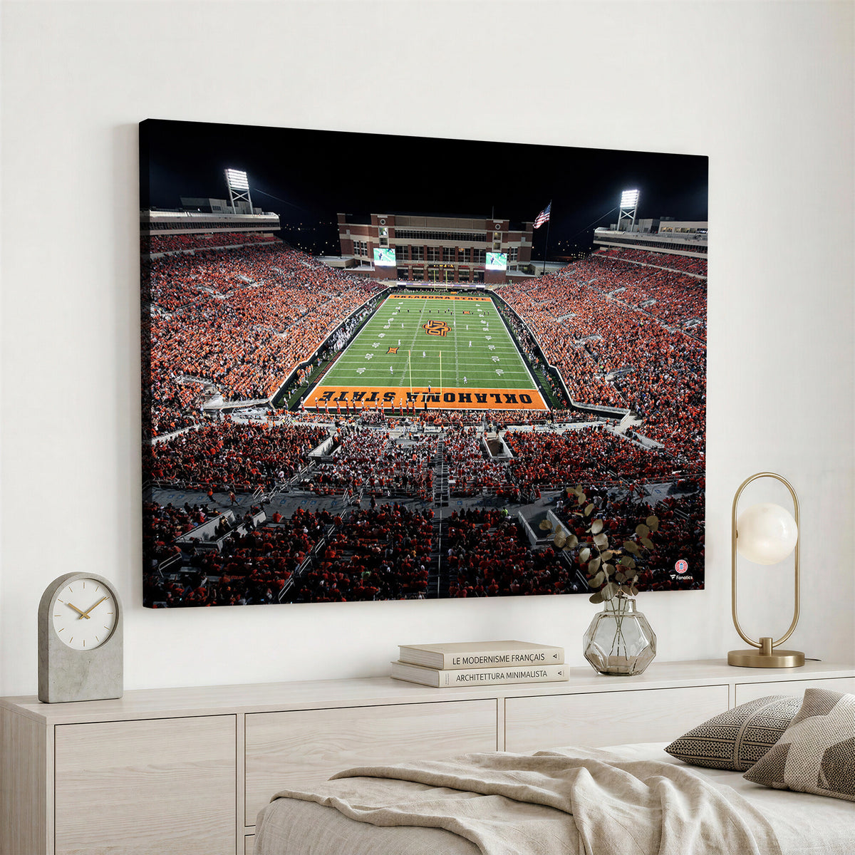 81675-MGV-CV-36X24 - Oklahoma State Cowboys Canvas Print, Football Team Print