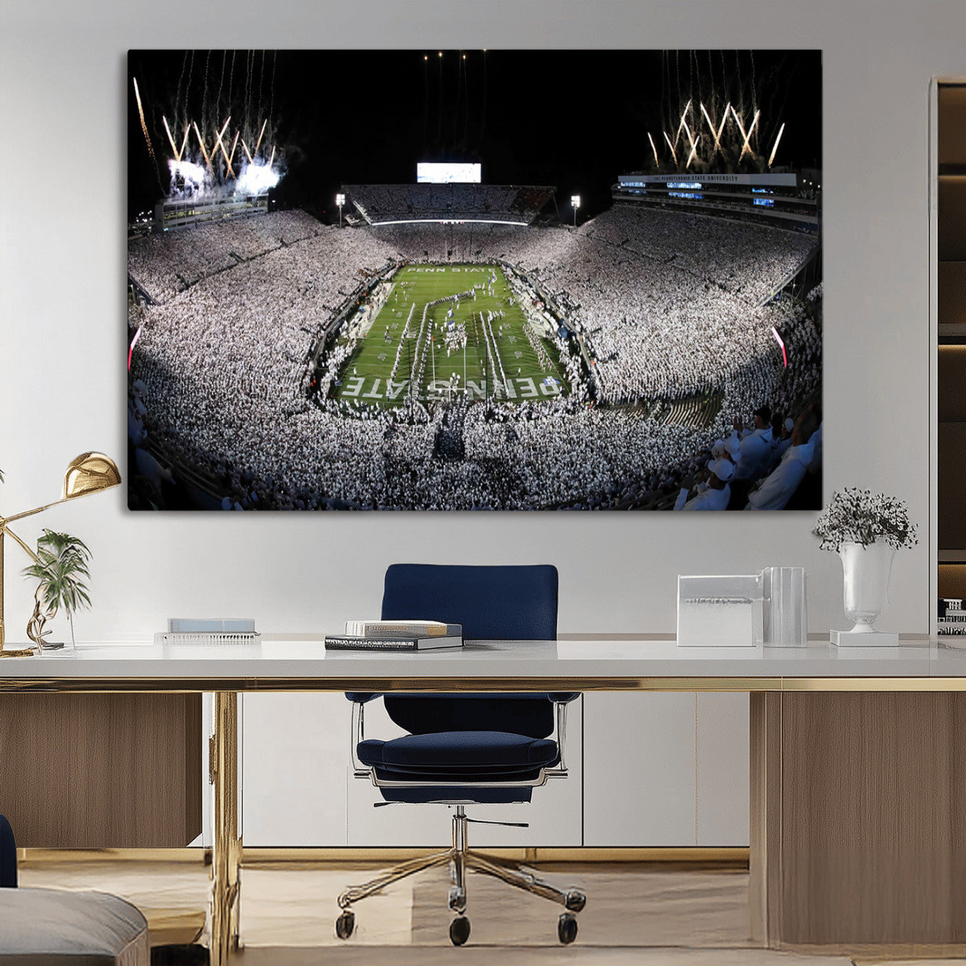84537-MGV-CV-36X24-Penn State Beaver Stadium Canvas Wall Art - Nittany Lions Football Print