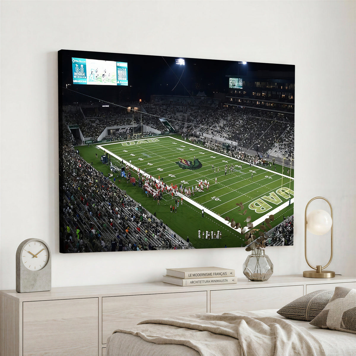 81740-MGV-CV-36X24 - UAB Blazers Football Team Print - Birmingham Protective Stadium Wall Art Canvas Print