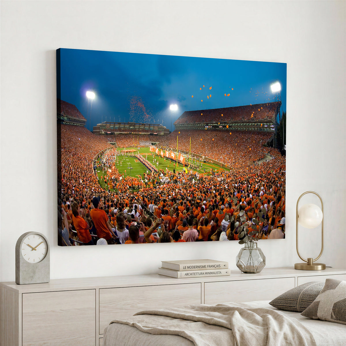 26196-MGV-CV-36X24 - Clemson University Tigers Football Team Print, Clemson