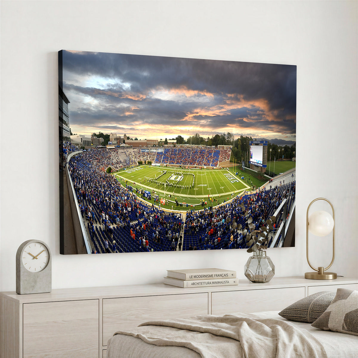 60433-MGV-CV-36X24 - Duke University Blue Devils Football Team Print, Durham