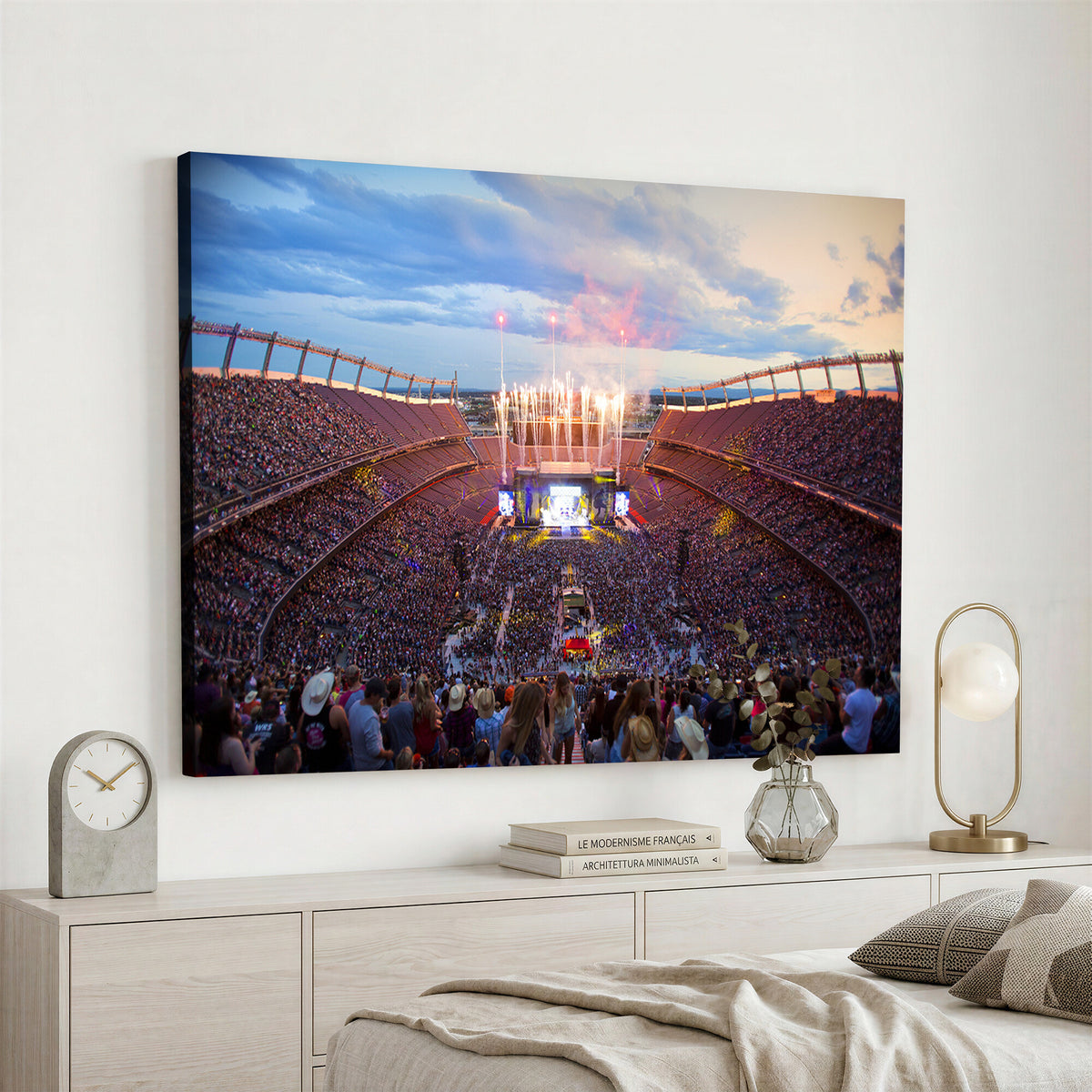 24689-MGV-CV-36X24 - Denver Broncos Football Team Print Canvas, Empower Field