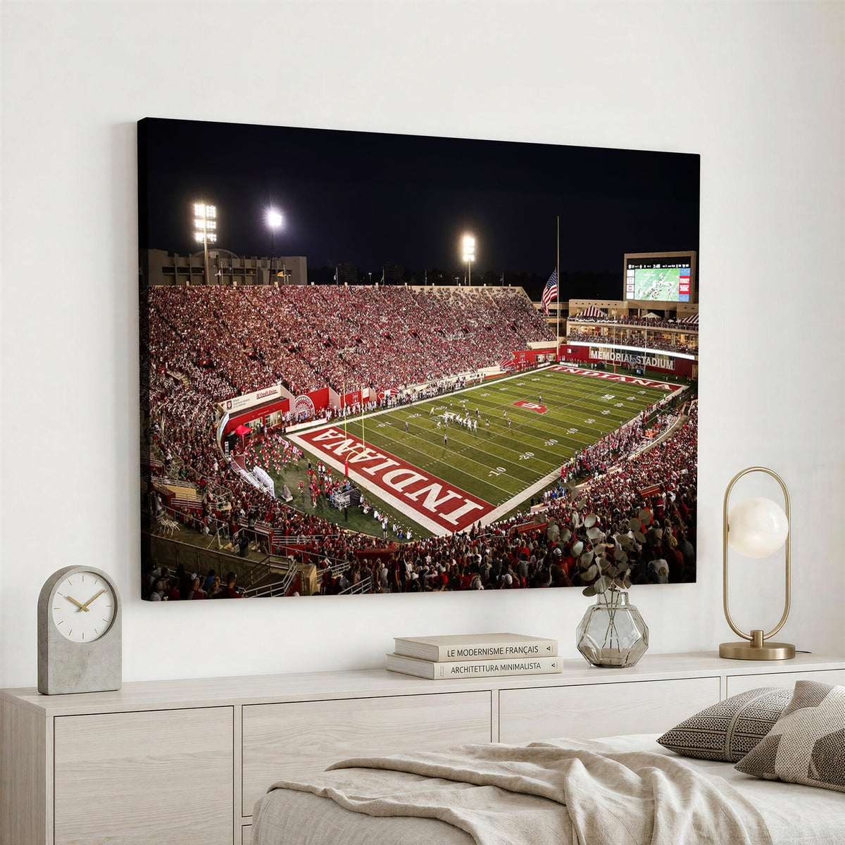 82748-MGV-CV-36X24 - Indiana University Hoosiers Football Team Print Canvas