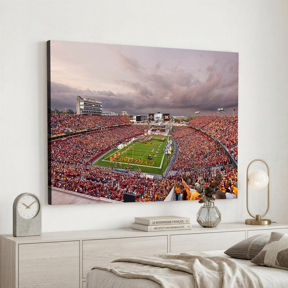 50373-MGV-CV-36X24 - Iowa State University Cyclones Football Team Print, Ames