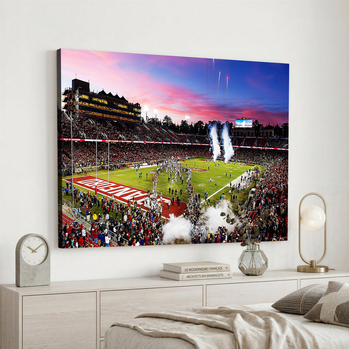 25557-PAN-FL-20X10 - Stanford University Cardinal Football Team Print - Stanford Stadium Wall Art Canvas Print