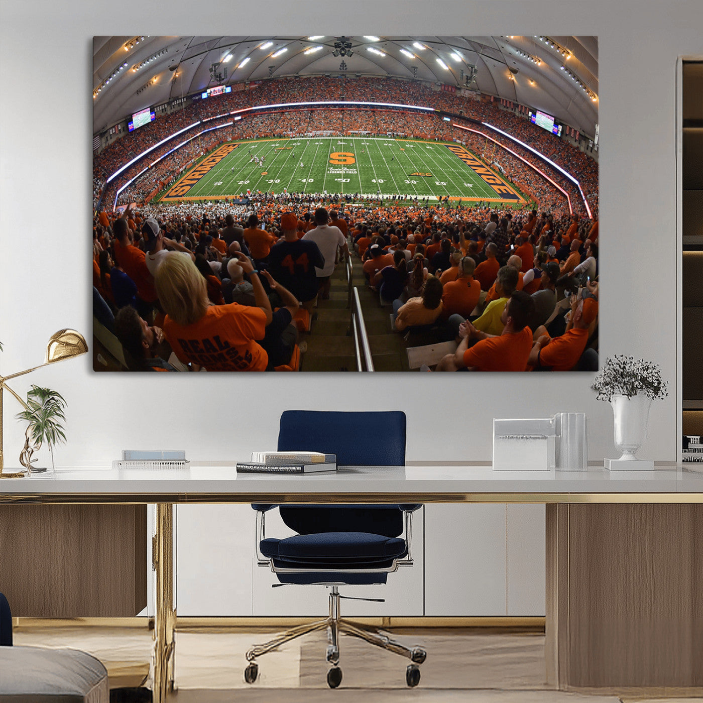MGV-CV-36X24 - Syracuse University Orange Football Canvas Print, Football Team Print - Syracuse JMA Wireless Dome
