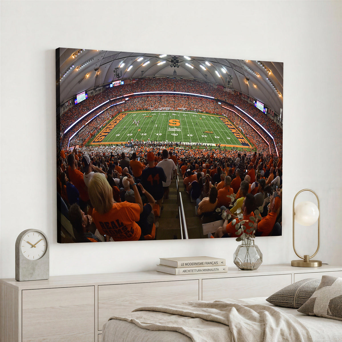 43291-MGV-CV-36X24 - Syracuse University Orange Football Canvas Print, Football Team Print - Syracuse JMA Wireless Dome