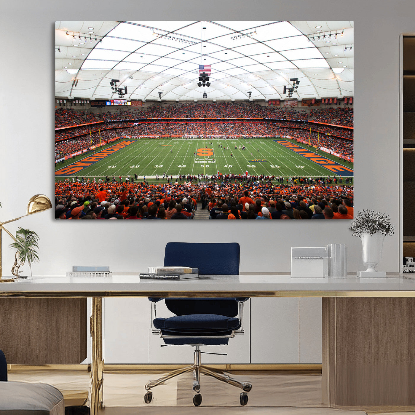MGV-CV-36X24 - Syracuse University Orange Football Team Print - Syracuse JMA Wireless Dome Wall Art Canvas Print