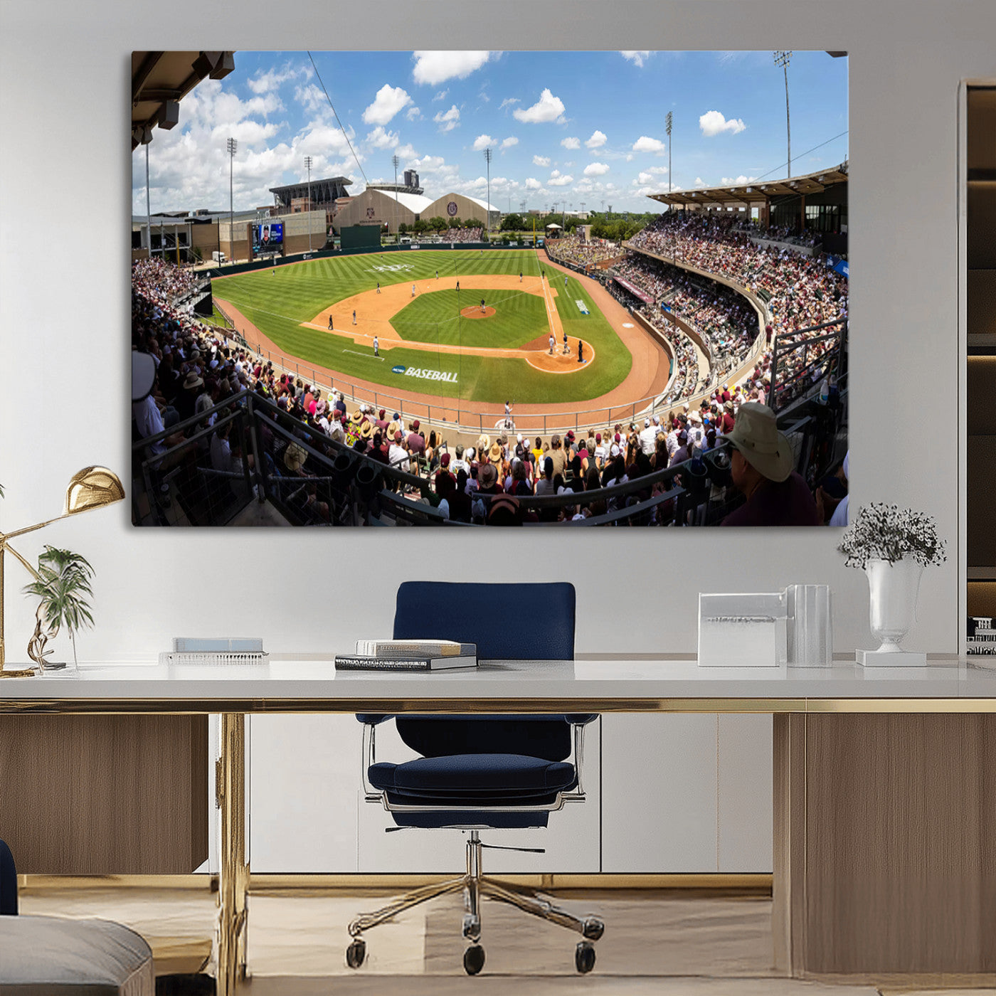 MGV-CV-36X24 - The Texas A&M University Aggies Athletics Team Print - College Station Kyle Field Wall Art Canvas