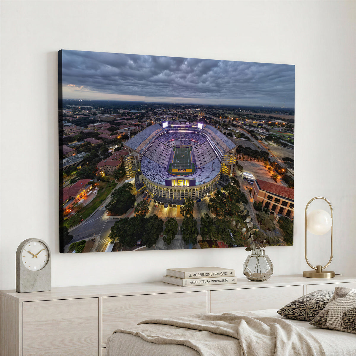 77405-MGV-CV-36X24 - The Louisiana State University Tigers Football Team Print