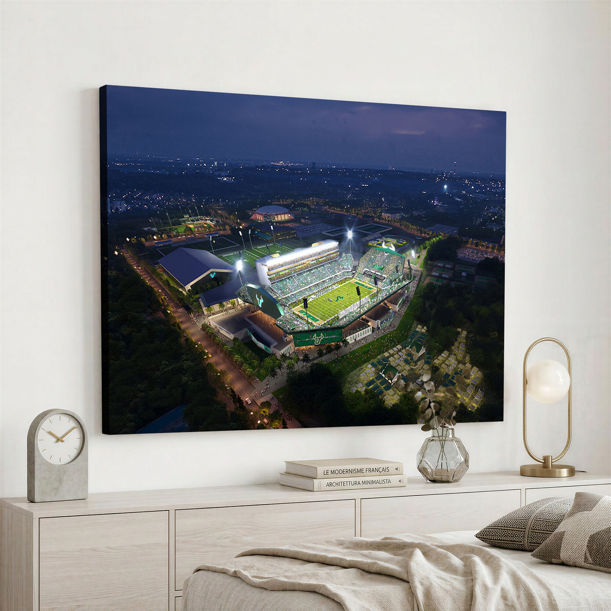 27554-MGV-CV-36X24 - The University of South Florida Bulls Football Team Print