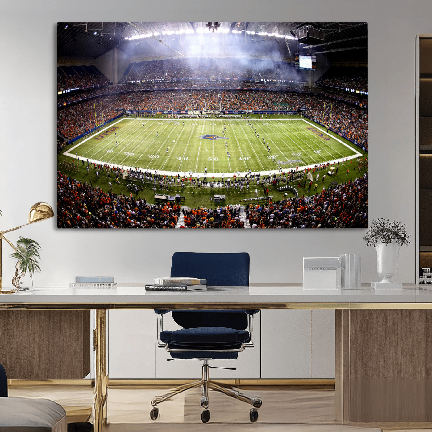 MGV-CV-36X24 - The University of Texas at San Antonio Roadrunners Football Team Print - San Antonio Alamodome Wall