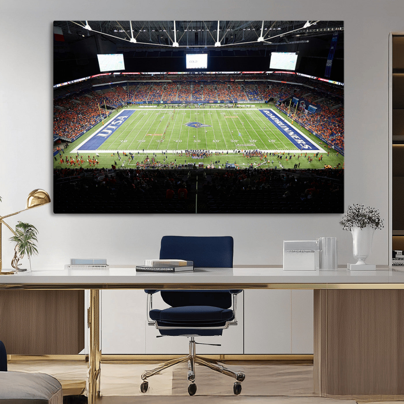 MGV-CV-36X24 - The University of Texas at San Antonio Roadrunners Football Team Print - San Antonio Alamodome Wall
