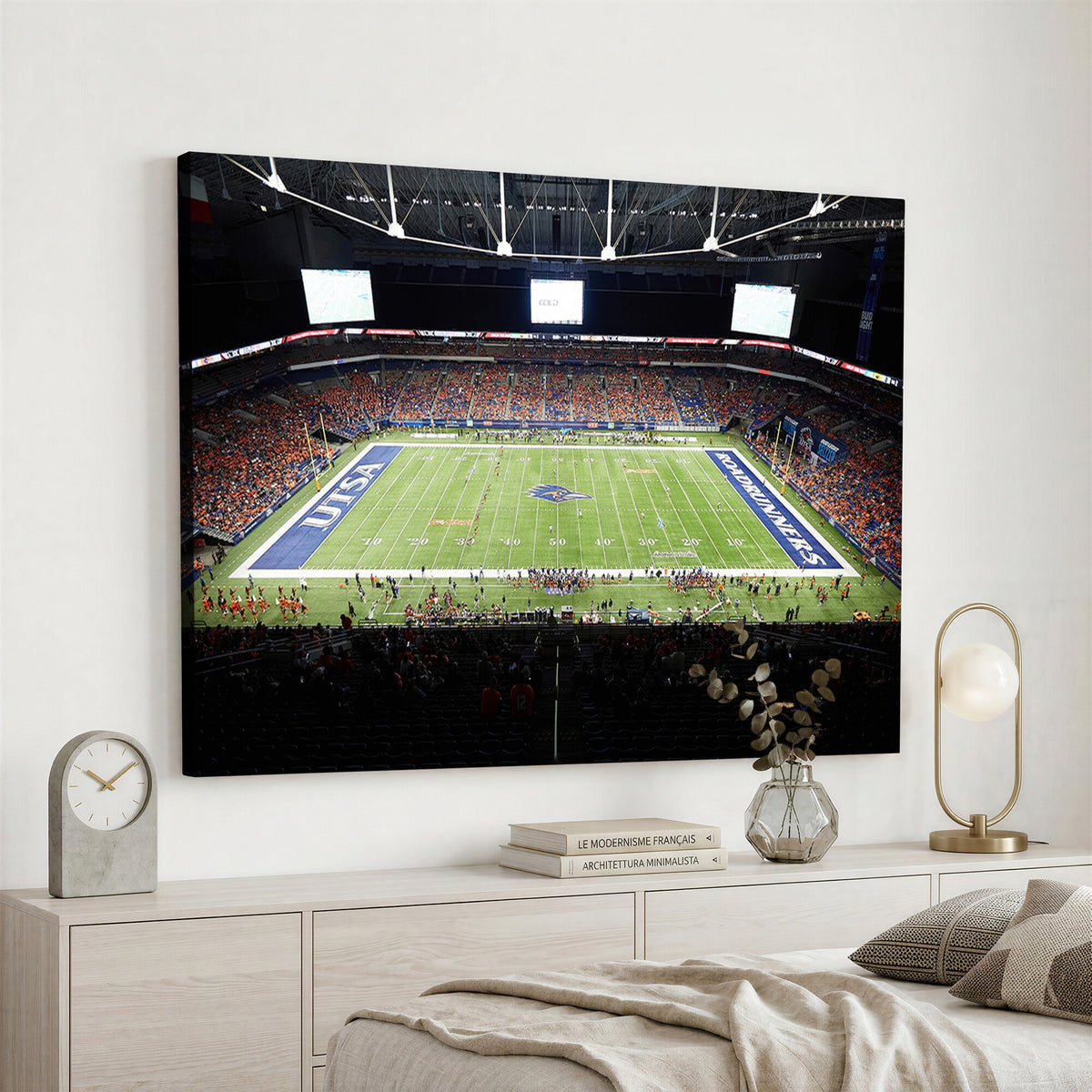 98617-MGV-CV-36X24 - The University of Texas at San Antonio Roadrunners Football Team Print, San Antonio Alamodome