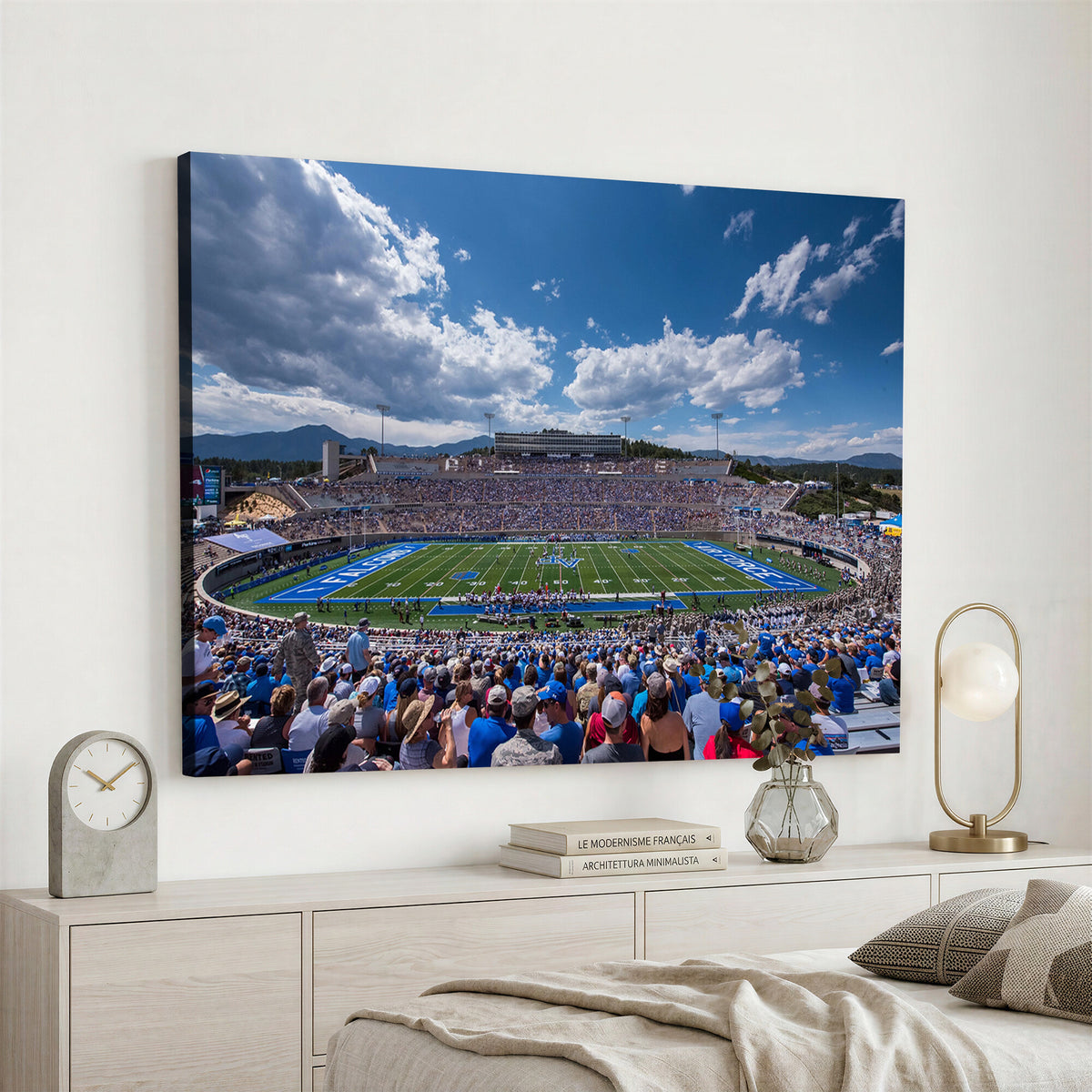 59281-MGV-CV-36X24 - Air Force Falcons Football Team Print, Colorado Springs