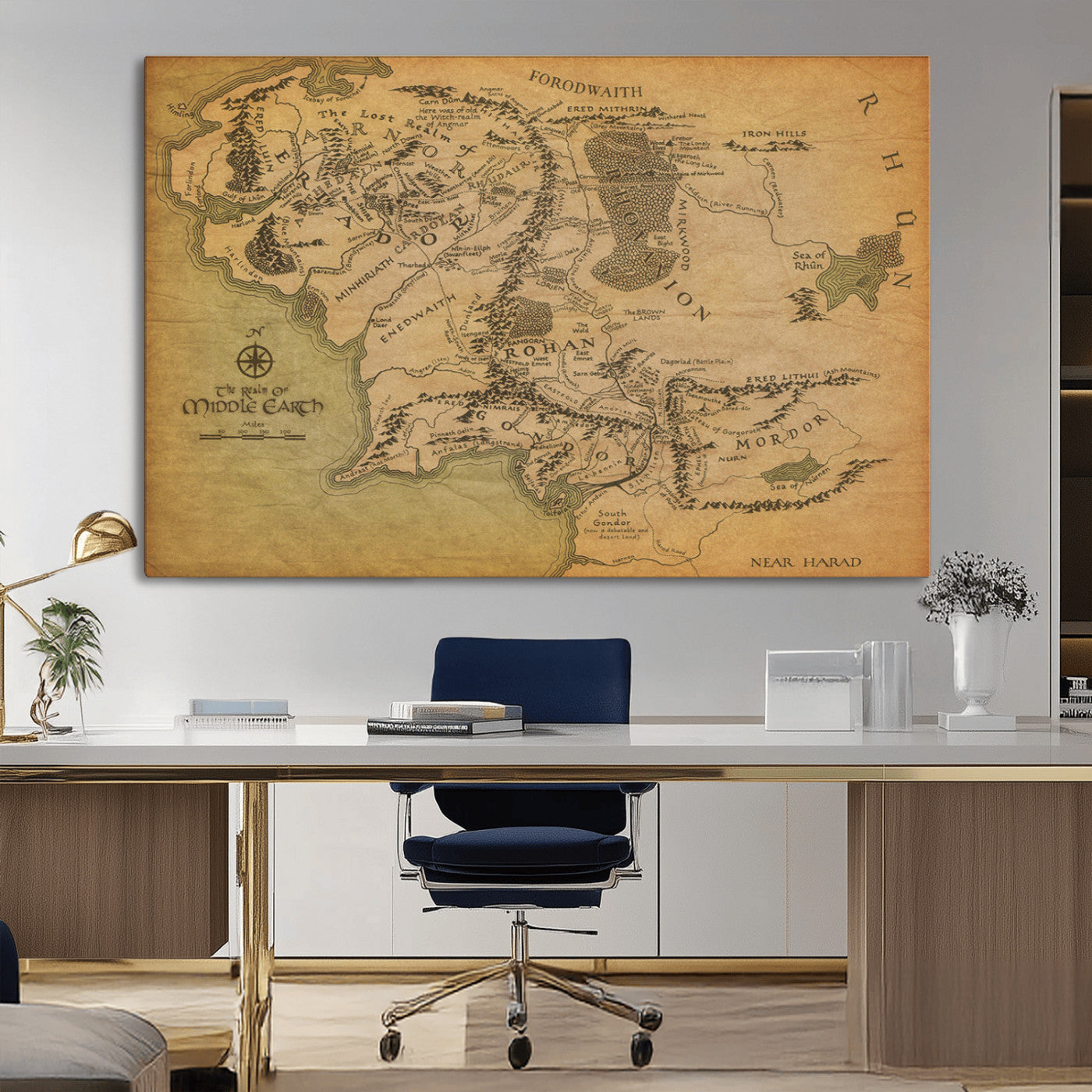 MGV-CV-36X24 - Push Pin World Map Canvas Print – Framed Wall Art for Couples to Track Their Travels – Anniversary