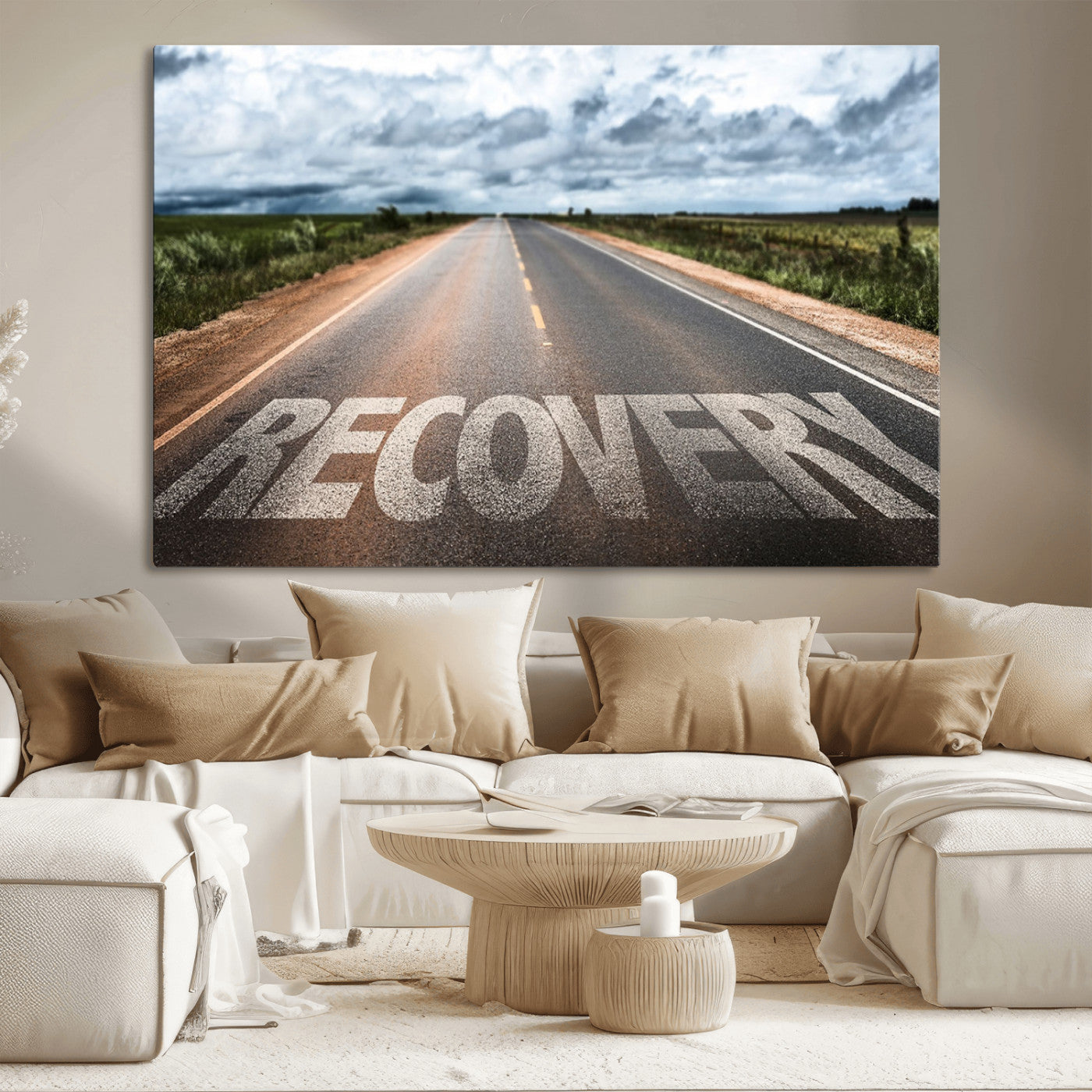 MGV-CV-36X24 - Recovery Road Wall Art Canvas Print