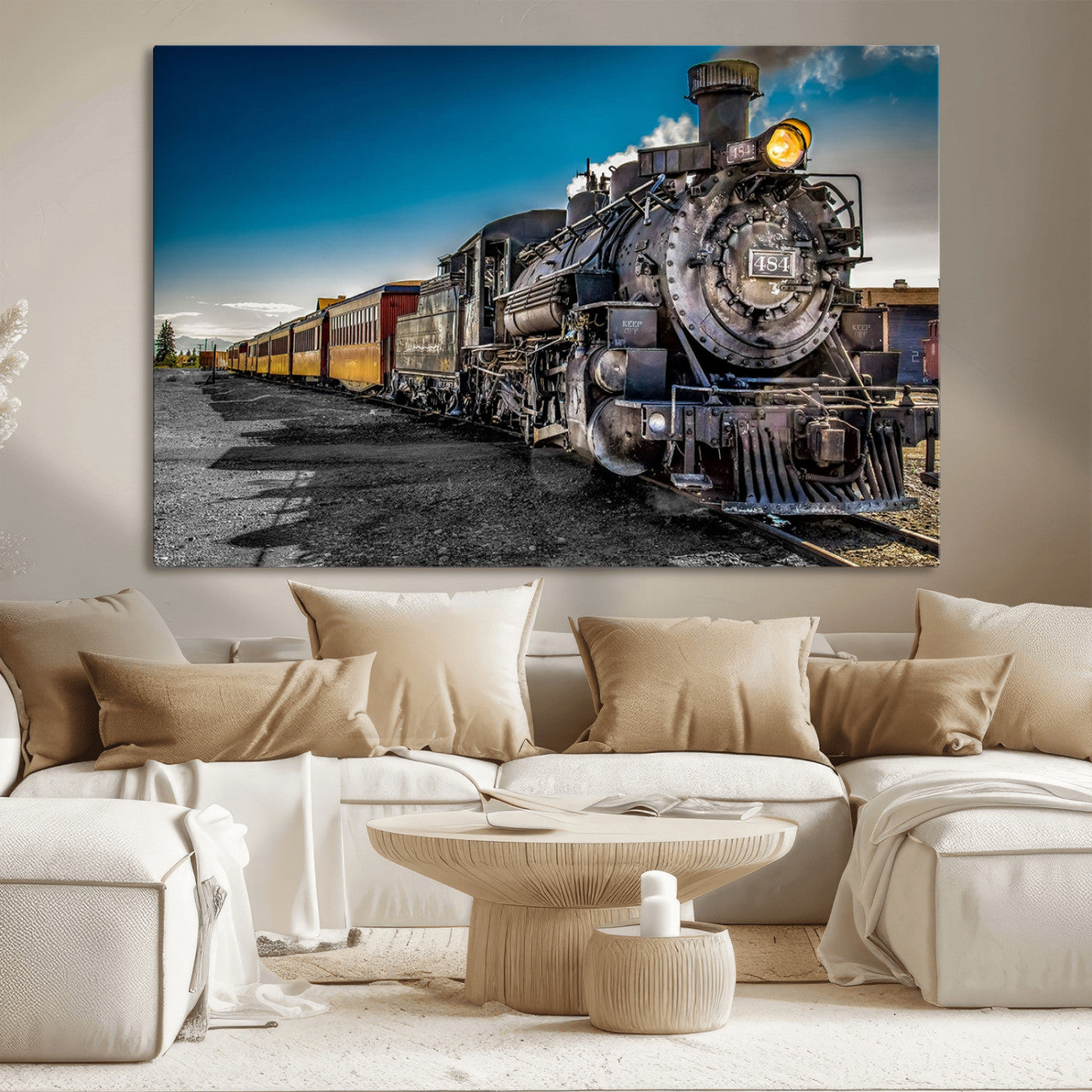 MGV-CV-36X24 - Train Wall Art Canvas Print