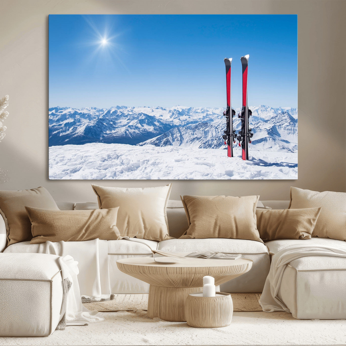 MGV-CV-36X24 - Ski Season Snow Wall Art Canvas Print