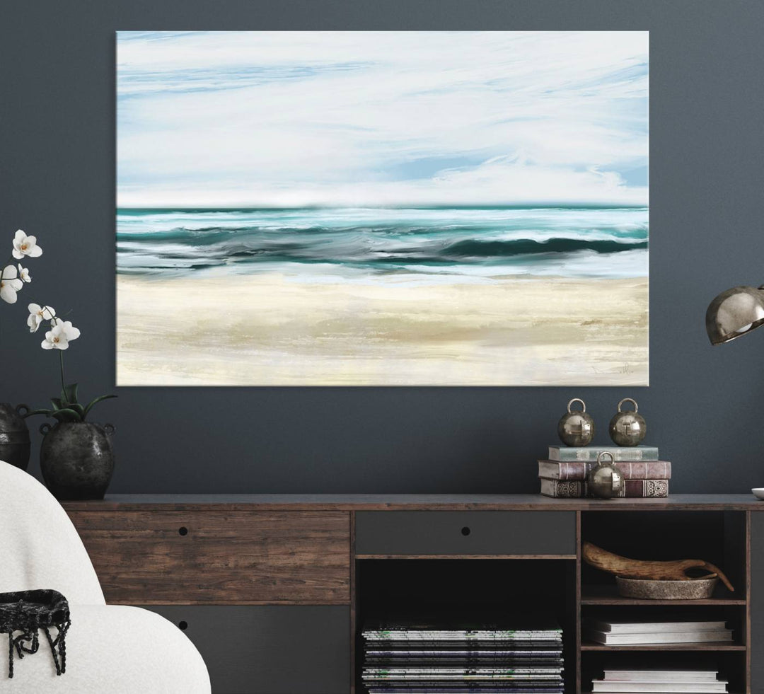 Ocean Abstract Wall Art Canvas Print.