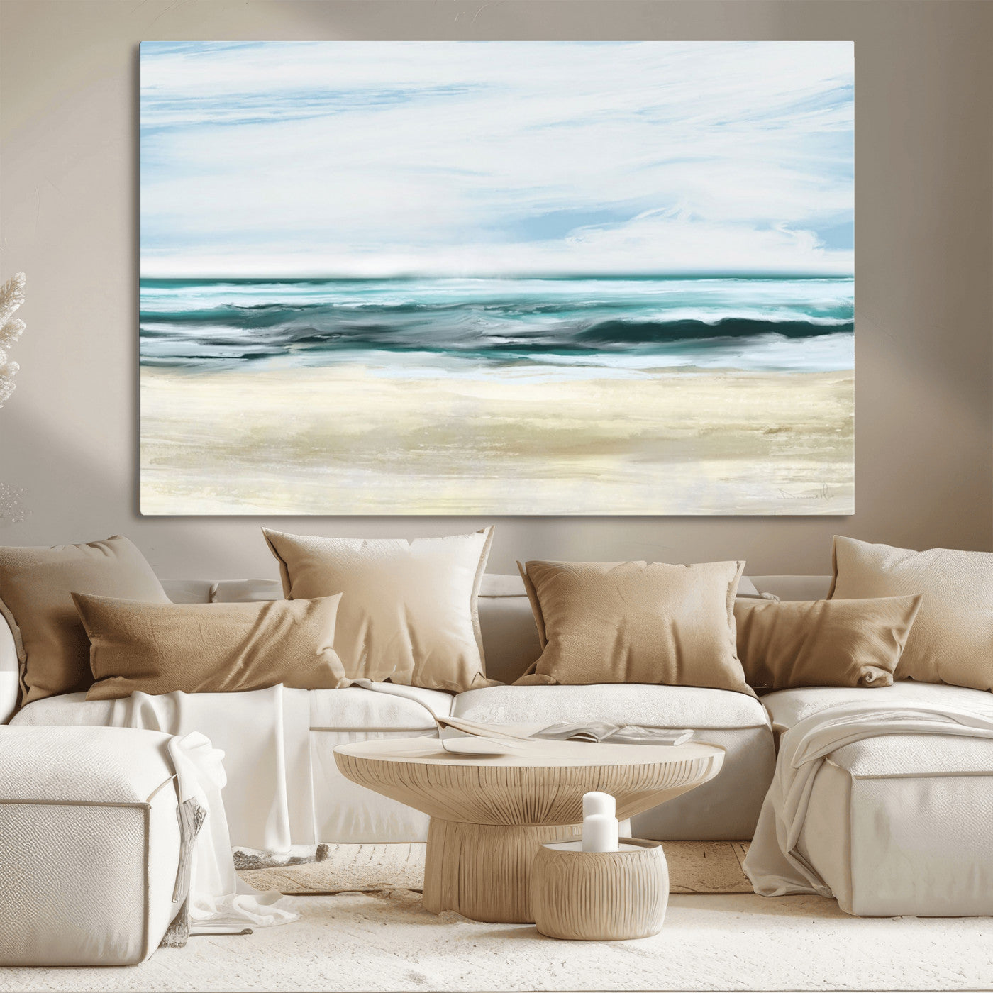 MGV-CV-36X24 - Ocean Abstract Wall Art Canvas Print