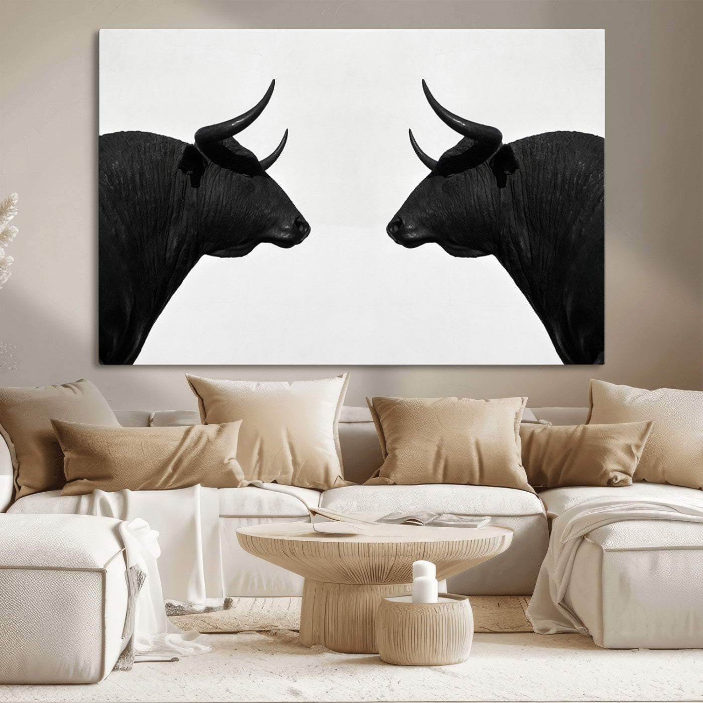 MGV-CV-36X24 - Spanish Bull Wall Art Canvas Print