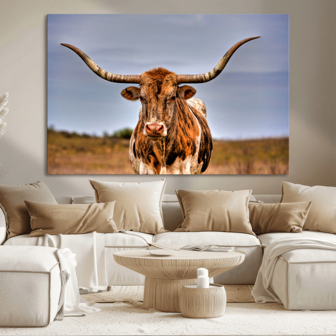 MGV-CV-36X24 - Texas Longhorn Wall Art Print