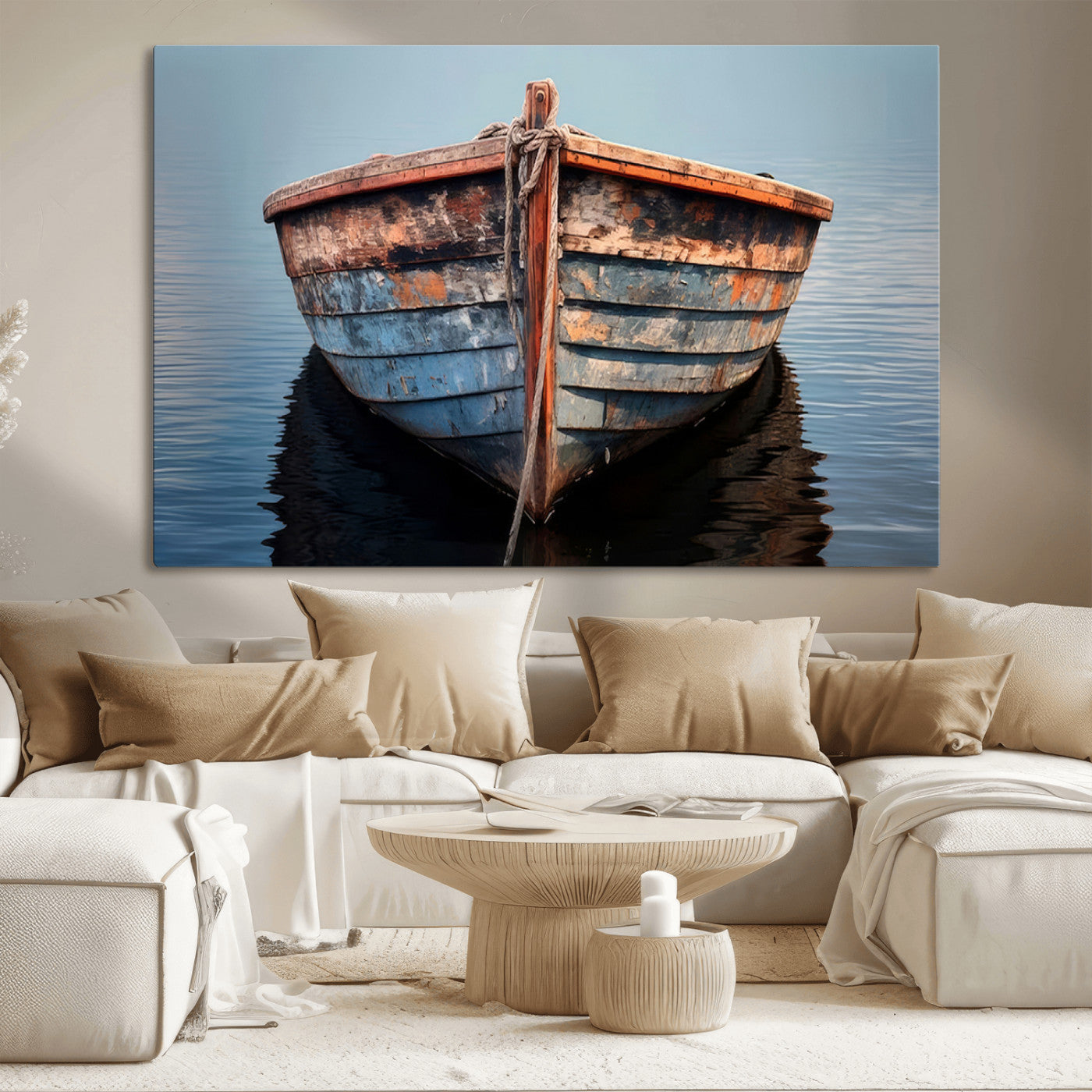 MGV-CV-36X24 - Stunning Vintage Boat Canvas Print | Nautical Wall