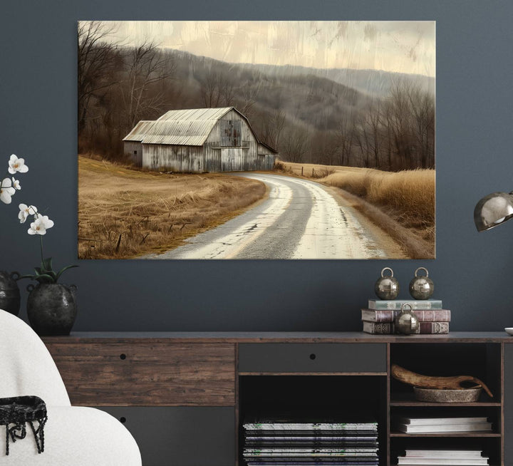 Vintage Barn for Farmhouse Wall Decor Canvas Print