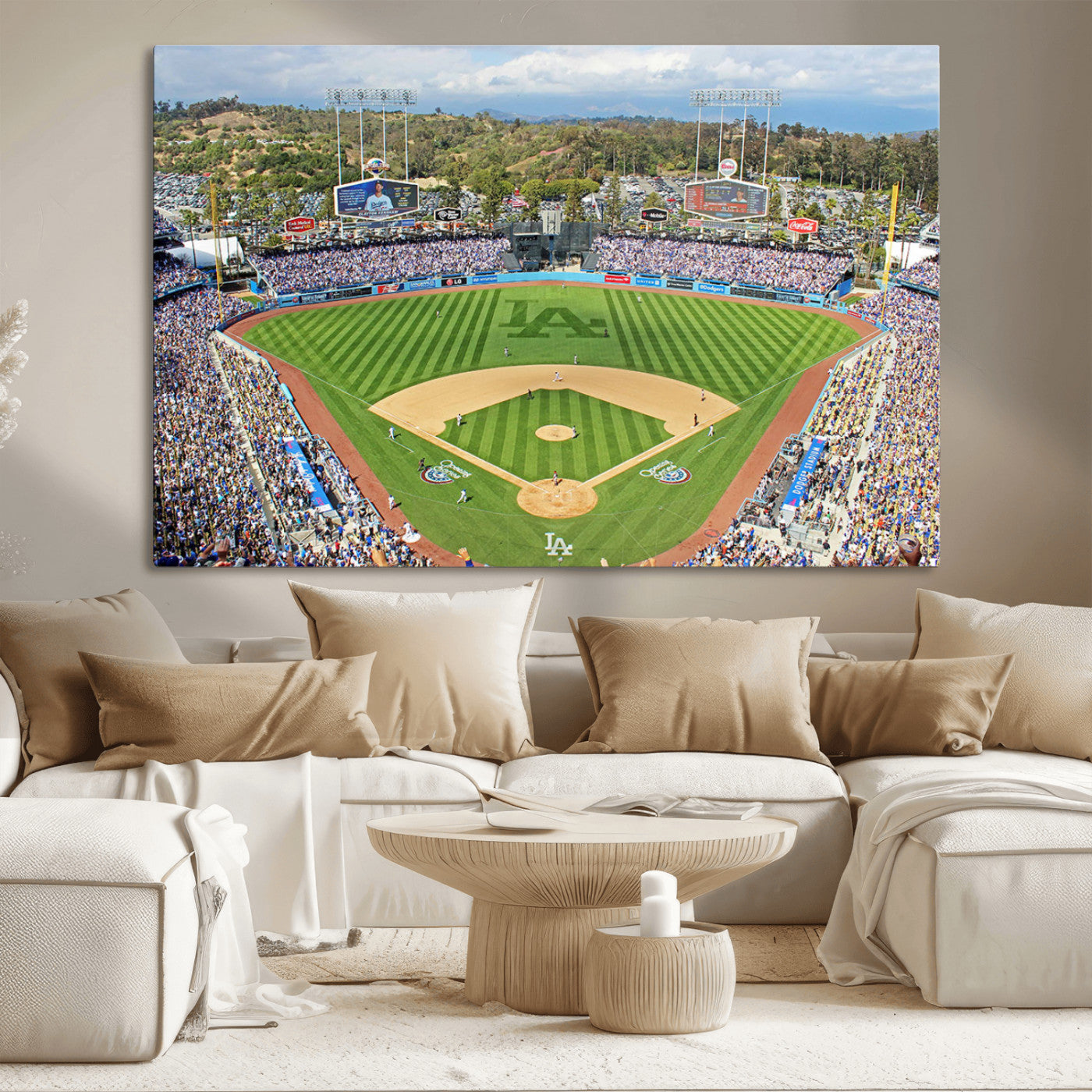 MGV-CV-36X24 - Citi Field Wall Art Print | 3-Panel New York Mets Baseball Stadium Canvas Print | Framed Sports Decor for Living Room, Man Cave, or Office