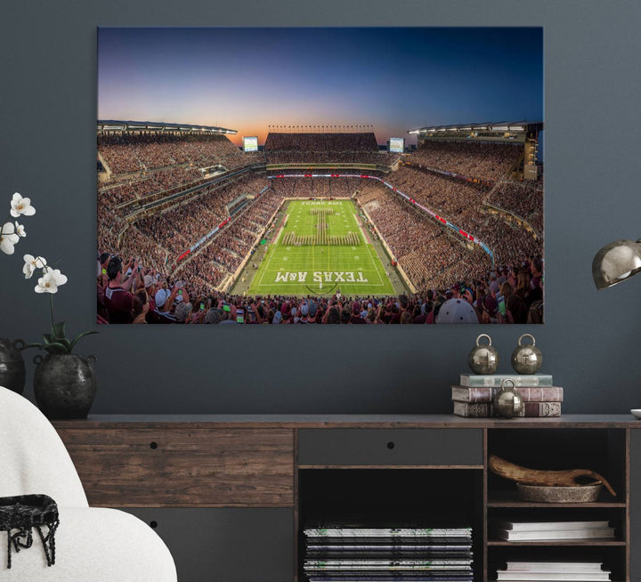 Kyle Field wall art print, framed and ready-to-hang.