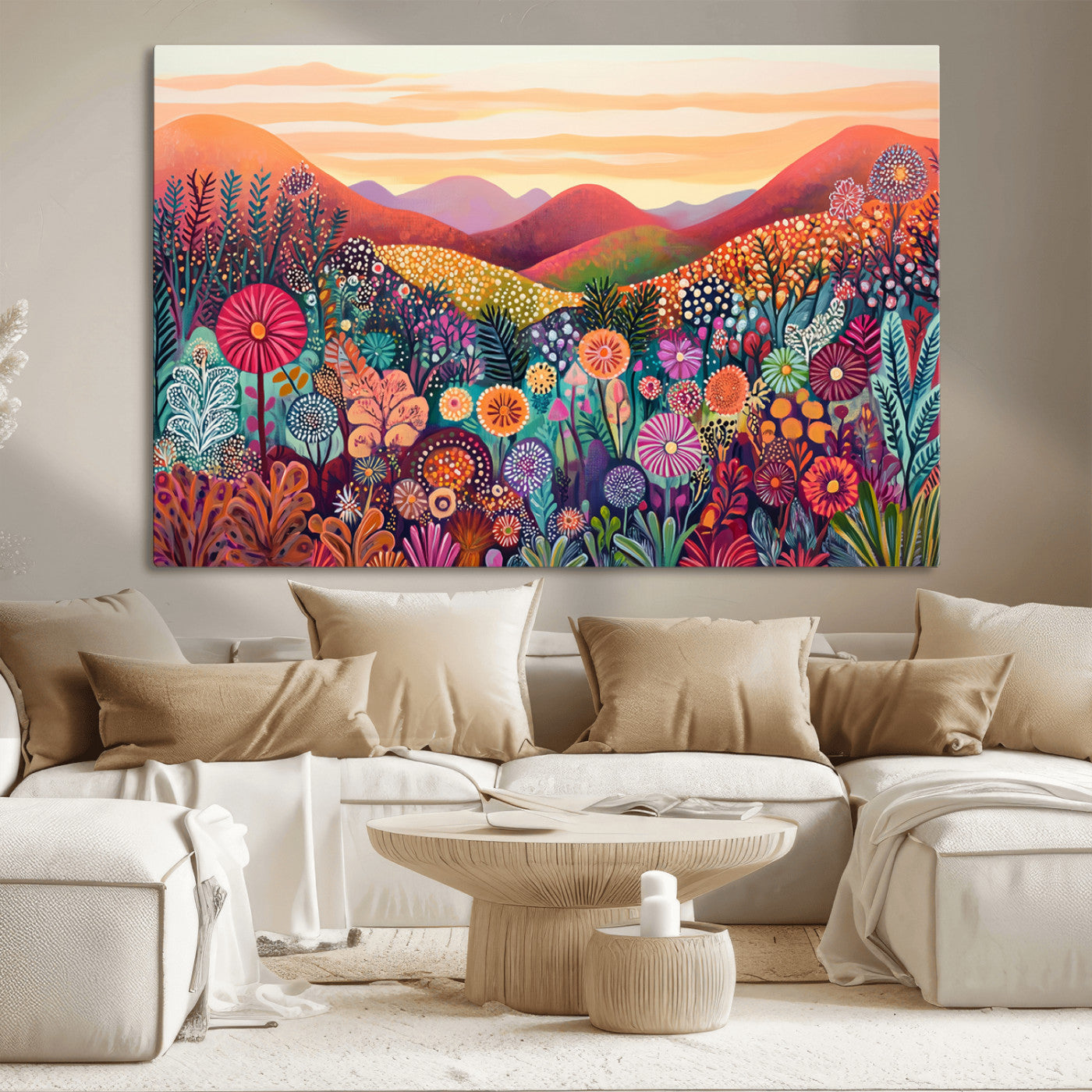 Yayoi Kusama Wabi Sabi Abstract Landscape Wall Art Print