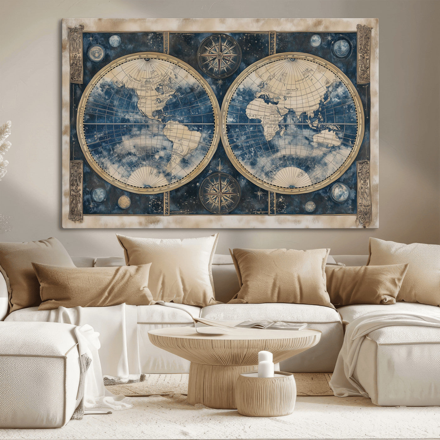 MGV-CV-36X24 - World Map Canvas Print