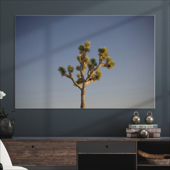 Joshua Tree Art Wall Art Canvas Print, Framed Desert Landscape Art Picture Print, Southwestern Nature Perfect Southwestern Boho Decor