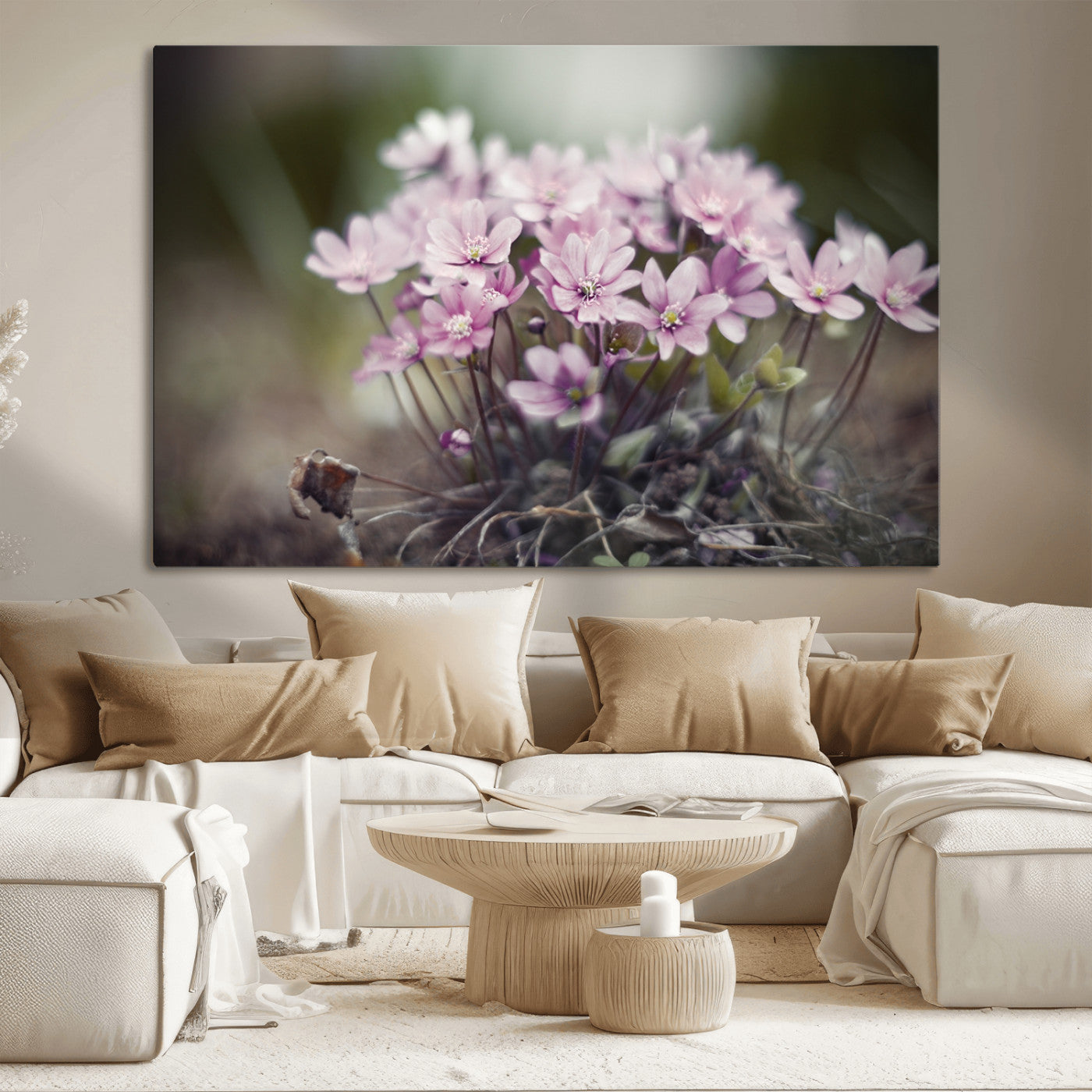 MGV-CV-36X24 - Pink Wild Flower Canvas Print