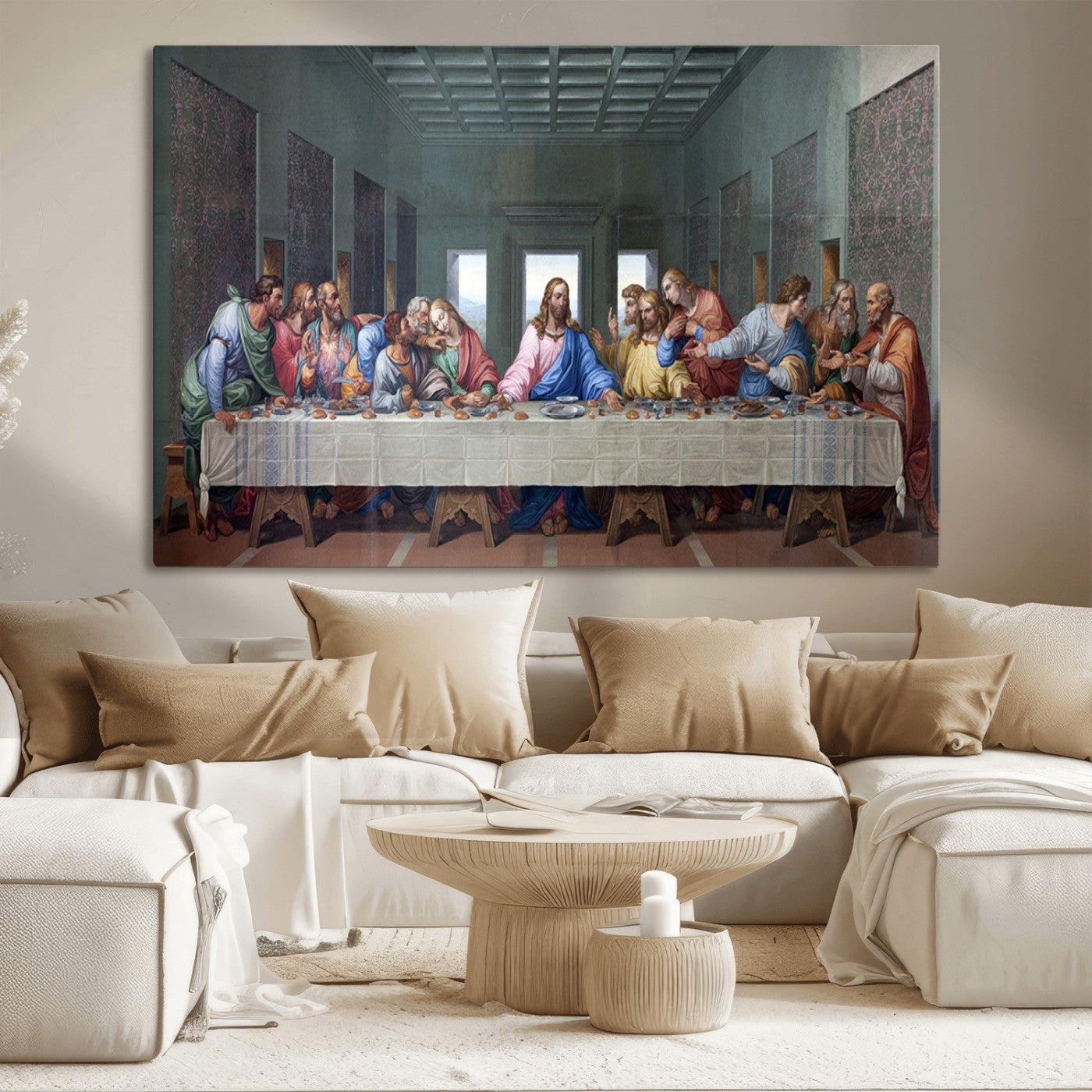 MGV-CV-36X24 - The Last Supper Multi Panel Canvas Wall Art