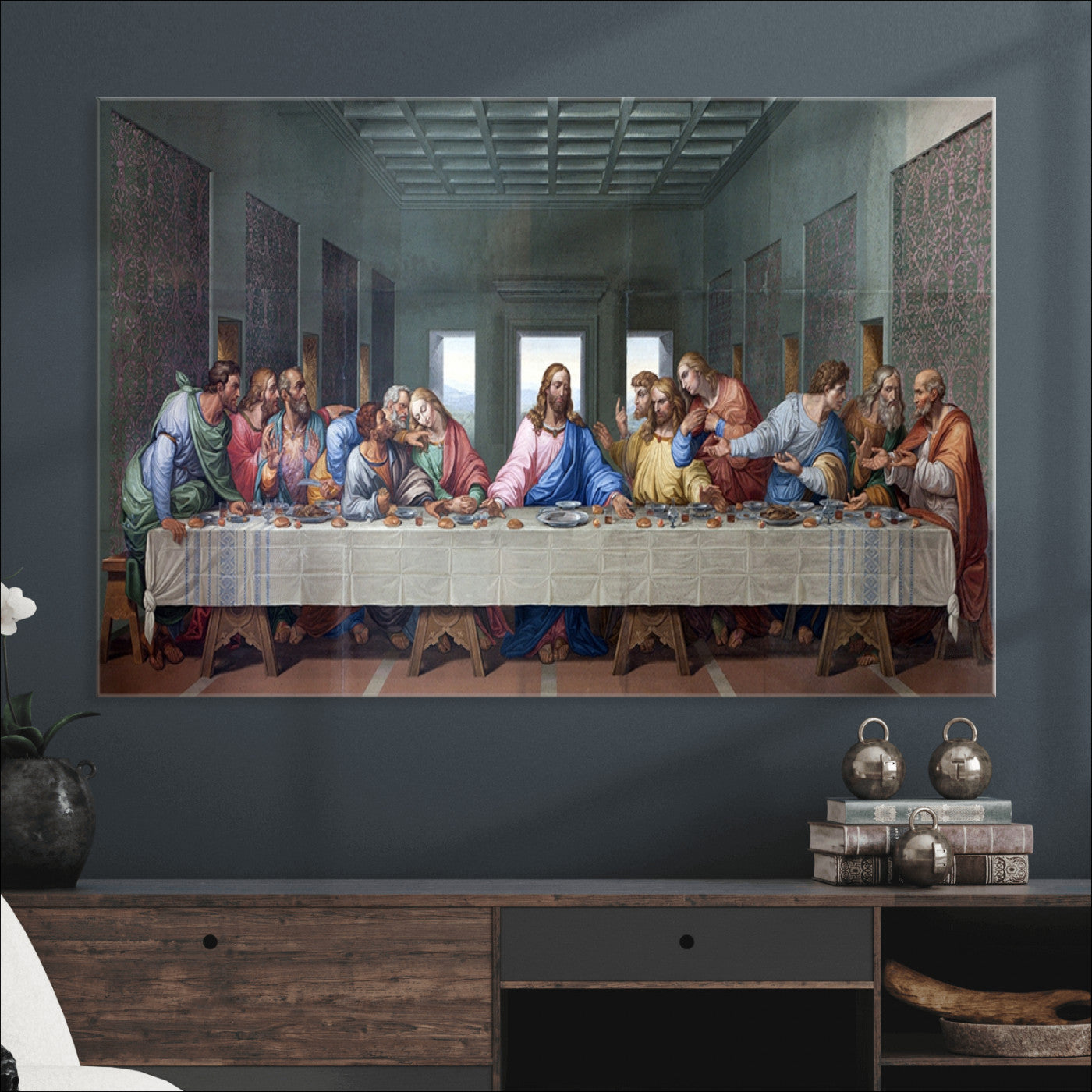 30401-MGV-CV-36X24-The Last Supper Multi Panel Canvas Wall Art