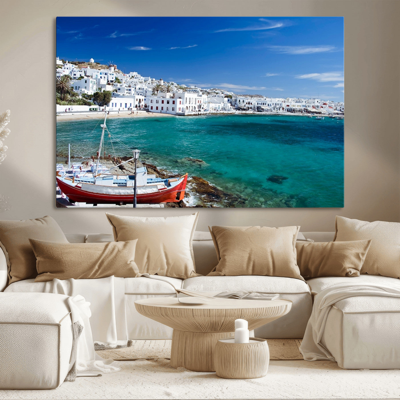 MGV-CV-36X24 - Santorini Wall Art Canvas Print