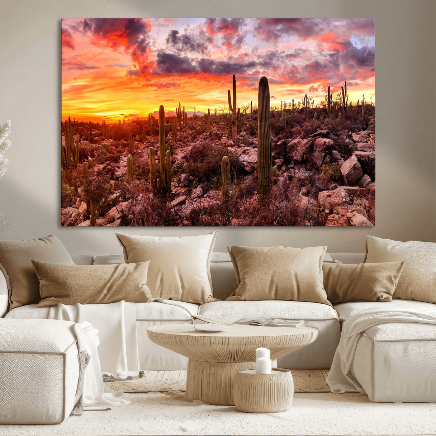 MGV-CV-36X24 - Arizona Desert Print, Western Cowboy Wall Art Print