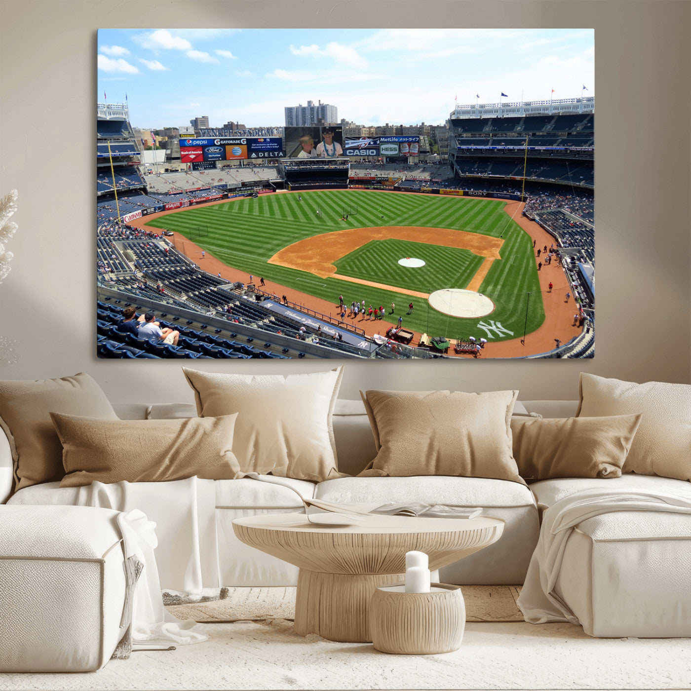 MGV-CV-36X24 - Buffalo Bills Stadium Wall Art - Buffalo Bills Decor- NFL Fans Gift, Perfect Sports Decor for Living