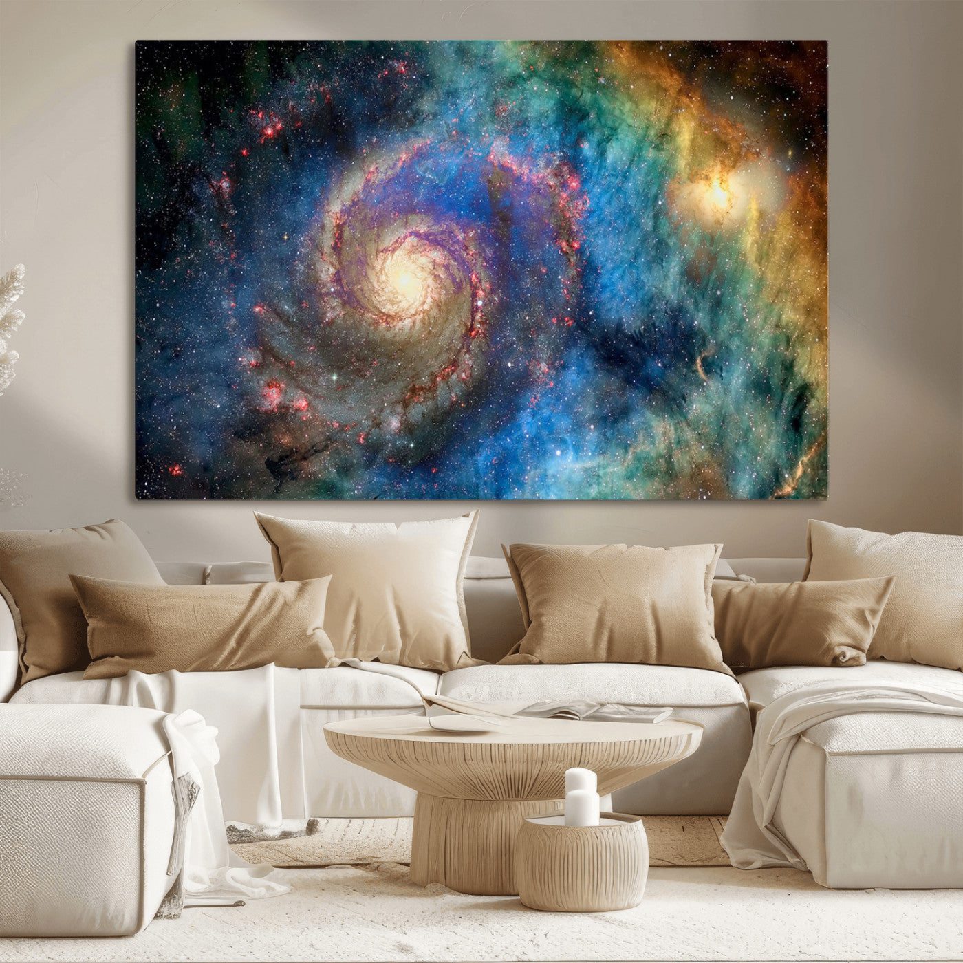 MGV-CV-36X24 - Spiral Galaxy Wall Art Canvas Print