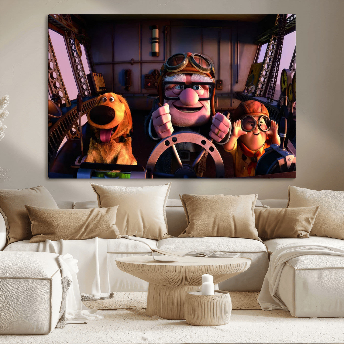 MGV-CV-36X24 - Carl Russel And Dog, Movie Up Poster, Movie Up Wall Art, Movie Up Poster Print, Carl